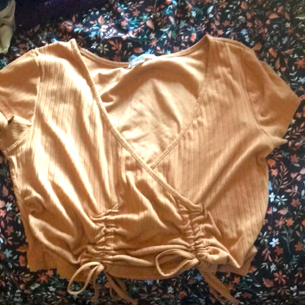 A orange crop top